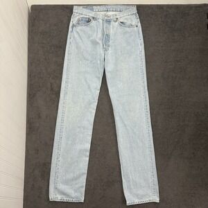 Vintage 80s 90s Levi's 501xx Light Wash Denim 33x36 Made In USA Levis